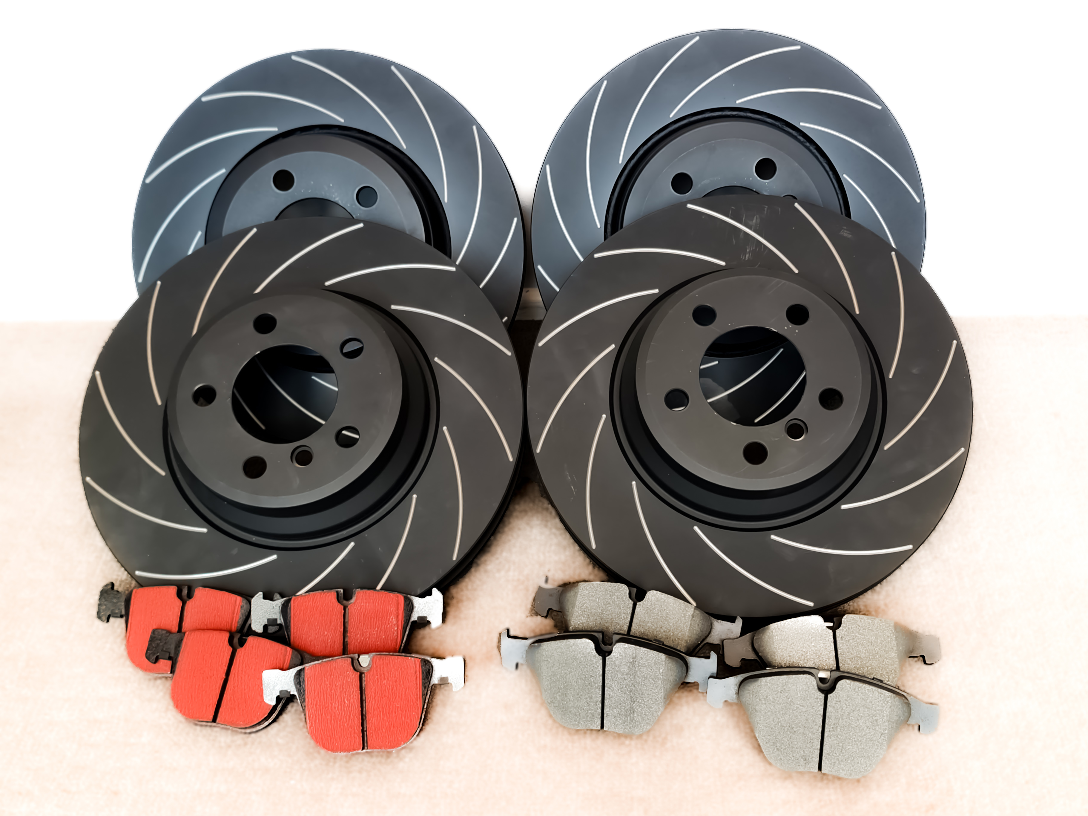 DBA Sloted Rotors with Pads